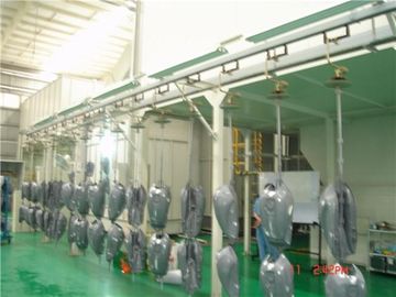 중국 램프 수동 청소 및 3 단계를 가진 정전기 살포 분말 Coatng 생산 라인 협력 업체